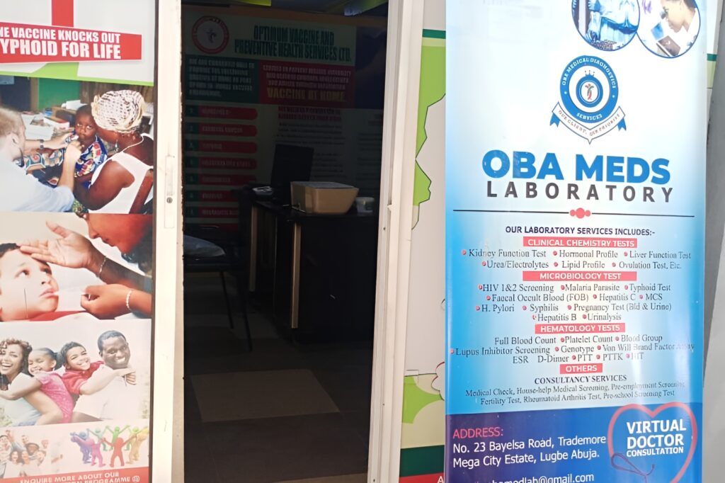 Oba Meds Lab in Abuja - Jabi Location